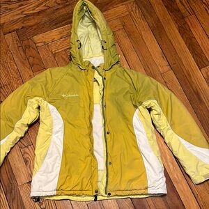 Columbia Yellow Hooded Jacket